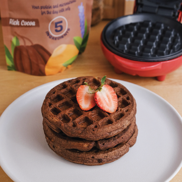 Protein Chocolate Waffles – Tarwi
