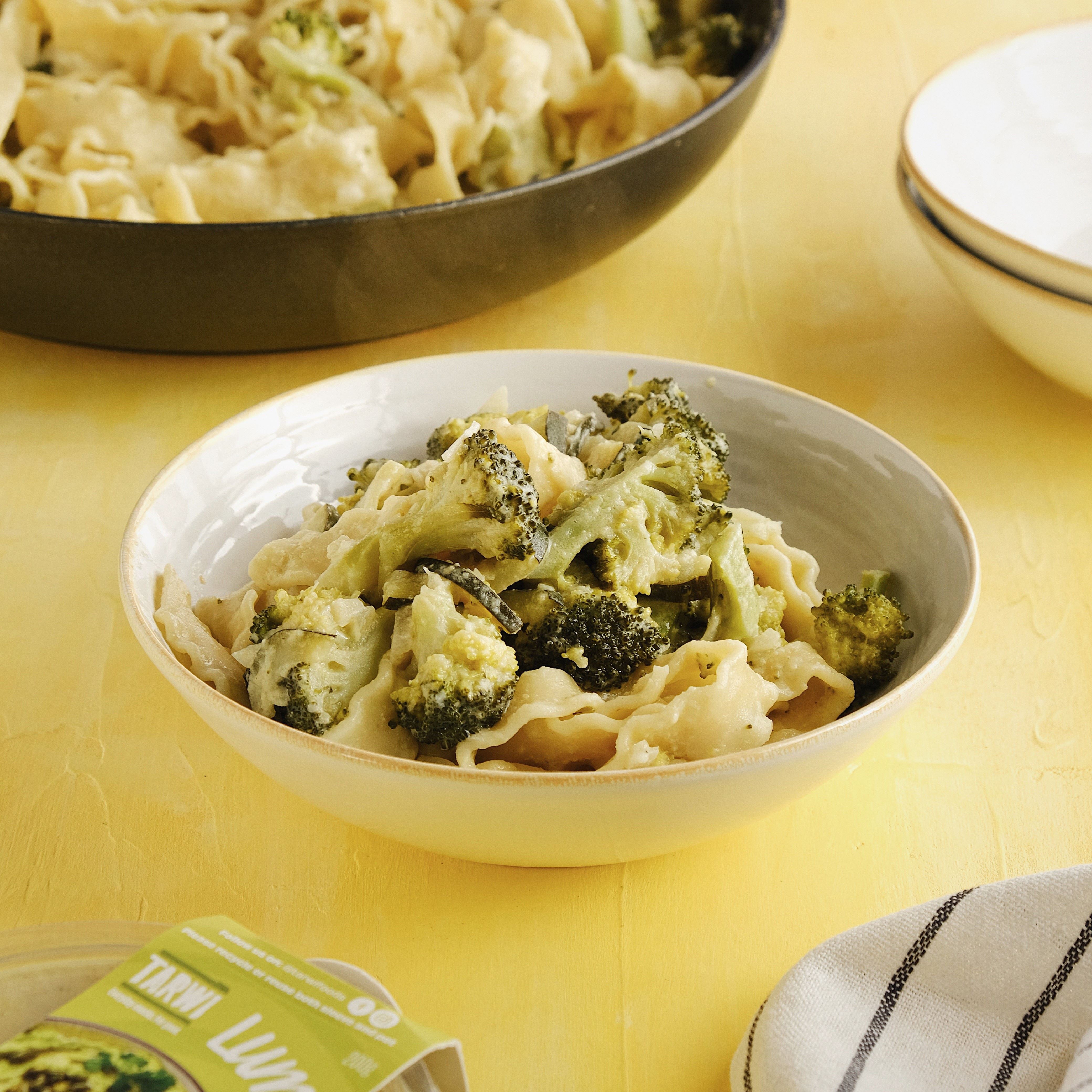 Creamy Broccoli Pasta with Lummus & Basil