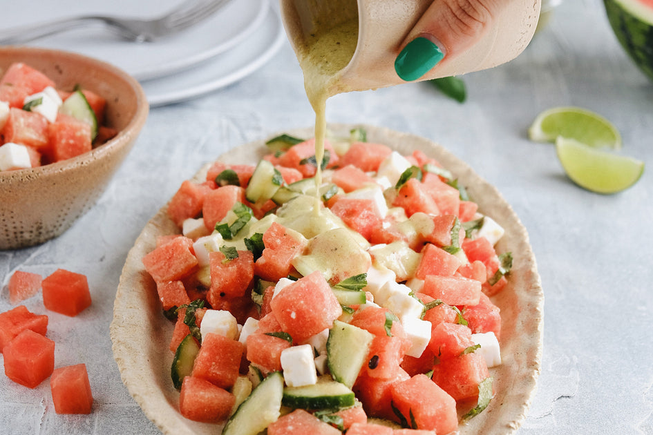 Watermelon, Feta + Lummus &amp; Basil salad
&ndash; Tarwi